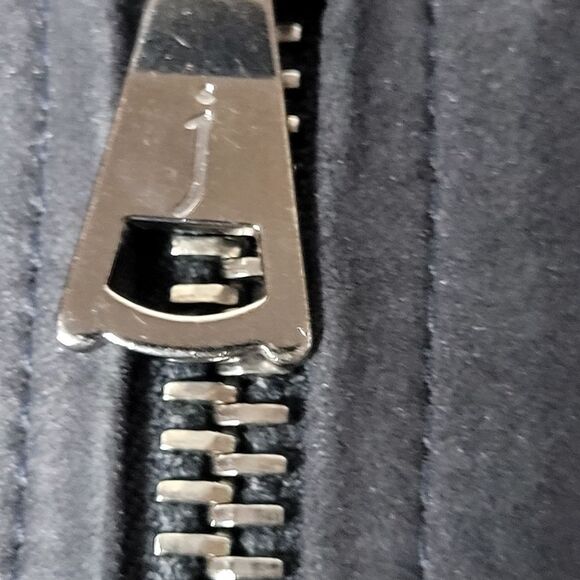 John Varvatos Collection Easy-Fit Men's Jacket Size L Black Goatskin Zip Bomber - Picture 6 of 16